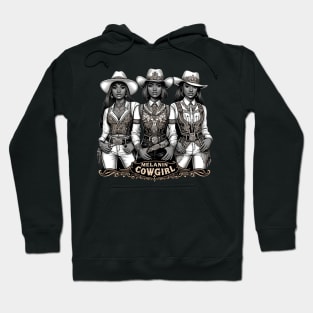 Melanin Cowgirl Western Country Songs Black African American Hoodie